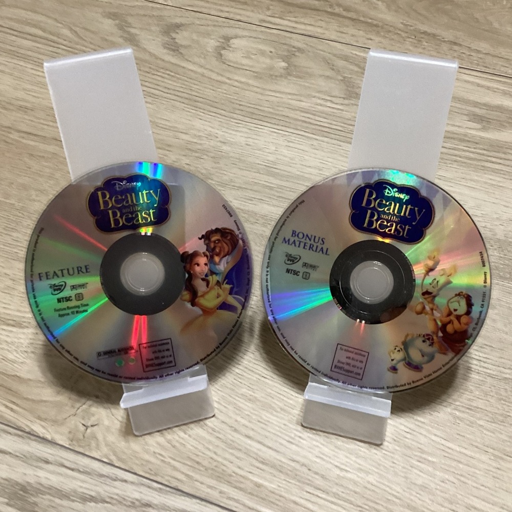 Disney‎ Beauty and the Beast Feature Film and Bonus Material DVDs Set